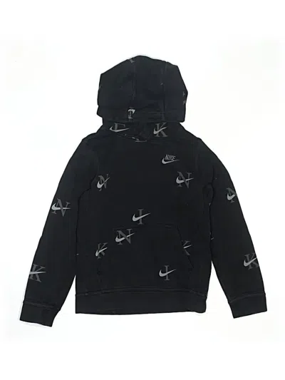 Pre-owned Nike Kids' Pullover Hoodie In Black