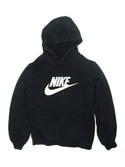 Pre-owned Nike Kids' Pullover Hoodie In Black