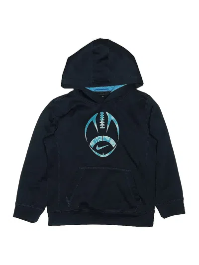 Pre-owned Nike Kids' Pullover Hoodie In Blue