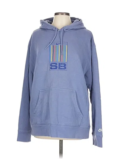 Pre-owned Nike Pullover Hoodie In Blue