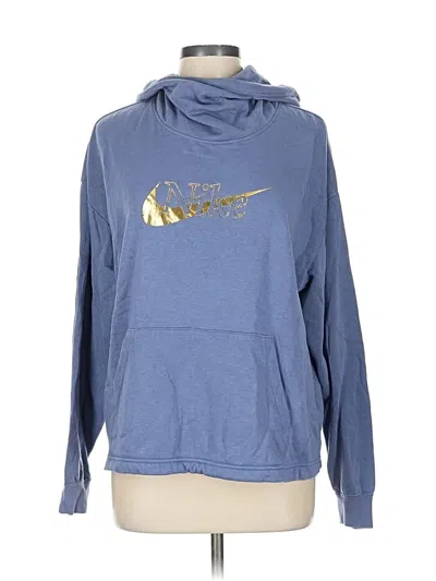 Pre-owned Nike Pullover Hoodie In Blue