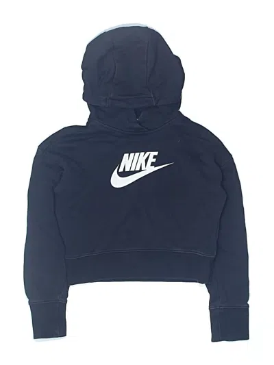Pre-owned Nike Kids' Pullover Hoodie In Blue