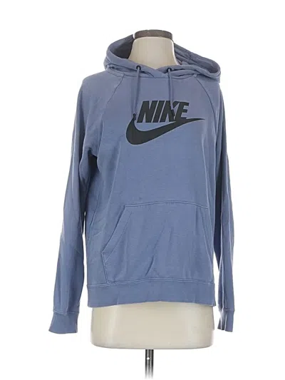 Pre-owned Nike Pullover Hoodie In Blue