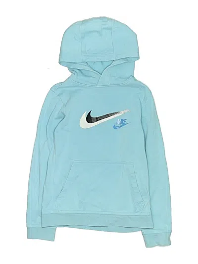 Pre-owned Nike Kids' Pullover Hoodie In Blue