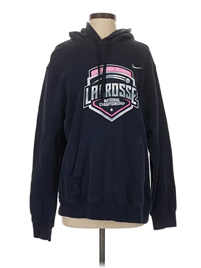 Pre-owned Nike Pullover Hoodie In Blue