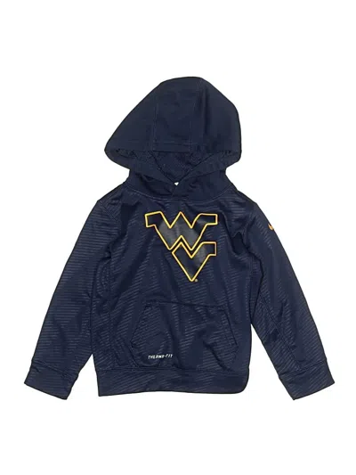Pre-owned Nike Kids' Pullover Hoodie In Blue