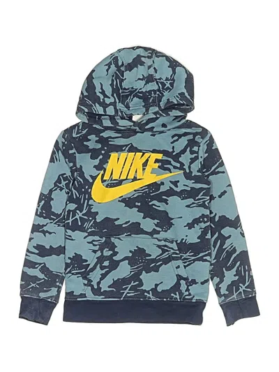 Pre-owned Nike Kids' Pullover Hoodie In Blue