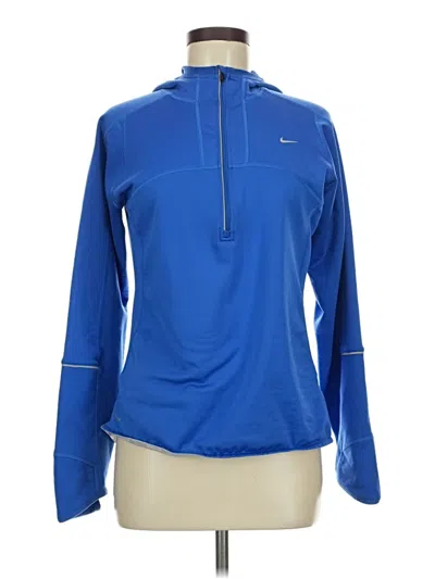 Pre-owned Nike Pullover Hoodie In Blue