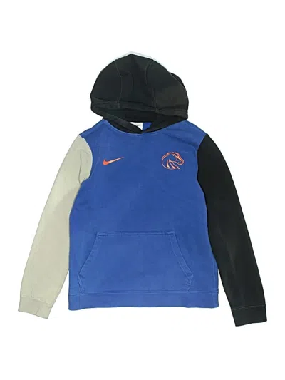 Pre-owned Nike Kids' Pullover Hoodie In Blue