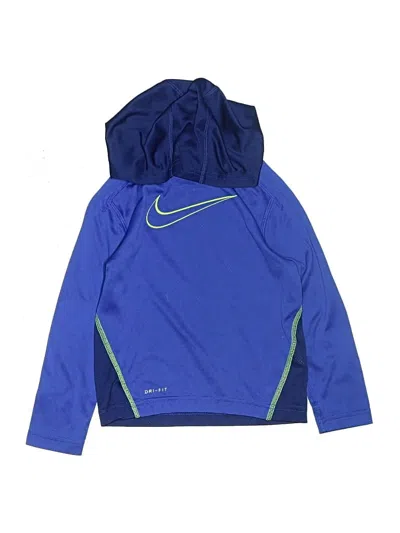 Pre-owned Nike Kids' Pullover Hoodie In Blue