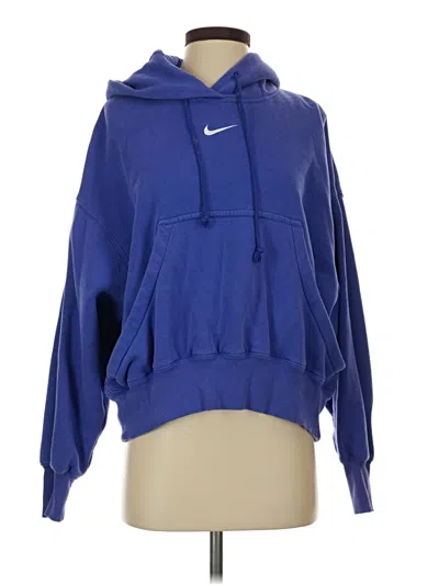 Pre-owned Nike Pullover Hoodie In Blue