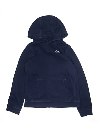 Pre-owned Nike Kids' Pullover Hoodie In Blue