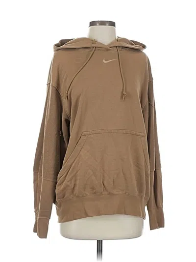 Pre-owned Nike Pullover Hoodie In Brown