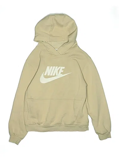 Pre-owned Nike Kids' Pullover Hoodie In Brown