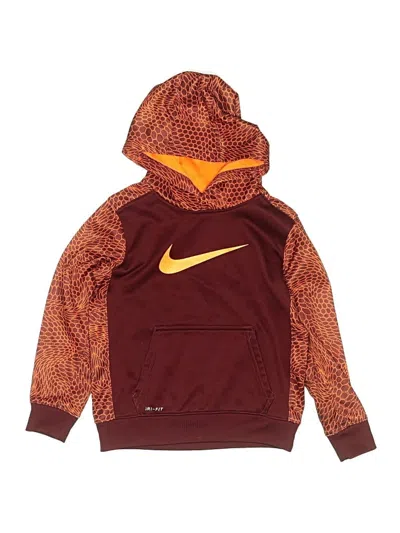 Pre-owned Nike Kids' Pullover Hoodie In Burgundy