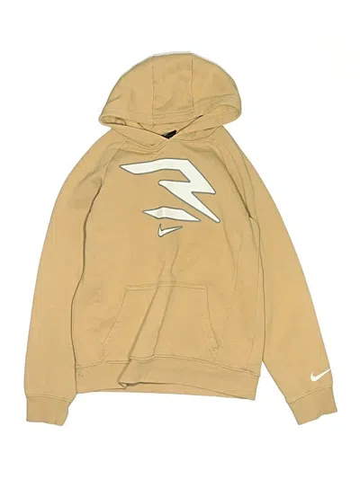 Pre-owned Nike Kids' Pullover Hoodie In Gold