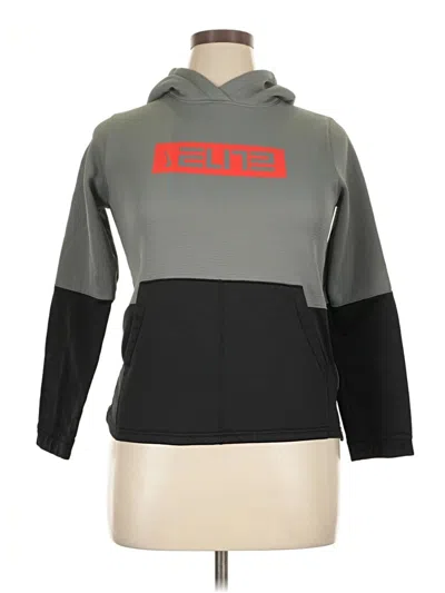 Pre-owned Nike Pullover Hoodie In Gray