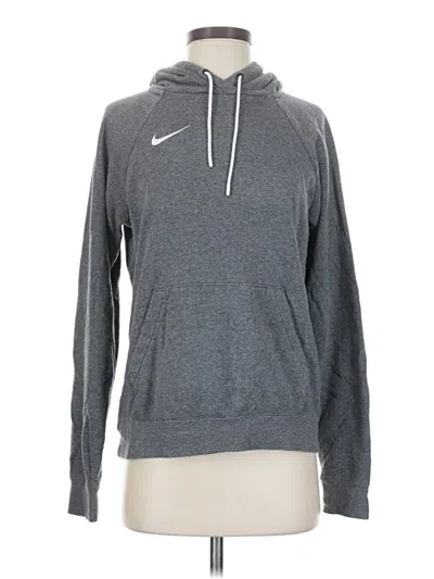 Pre-owned Nike Pullover Hoodie In Gray