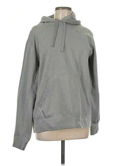 Pre-owned Nike Pullover Hoodie In Gray