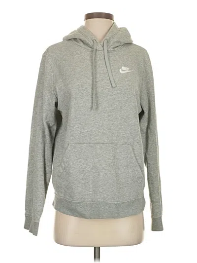 Pre-owned Nike Pullover Hoodie In Gray