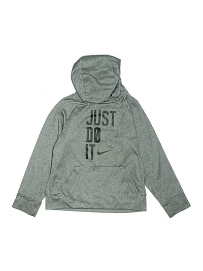 Pre-owned Nike Kids' Pullover Hoodie In Gray