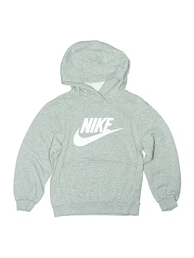 Pre-owned Nike Kids' Pullover Hoodie In Gray