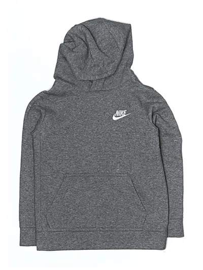 Pre-owned Nike Kids' Pullover Hoodie In Gray
