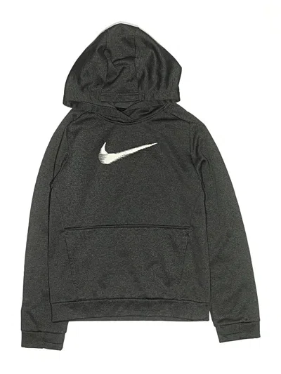 Pre-owned Nike Kids' Pullover Hoodie In Gray