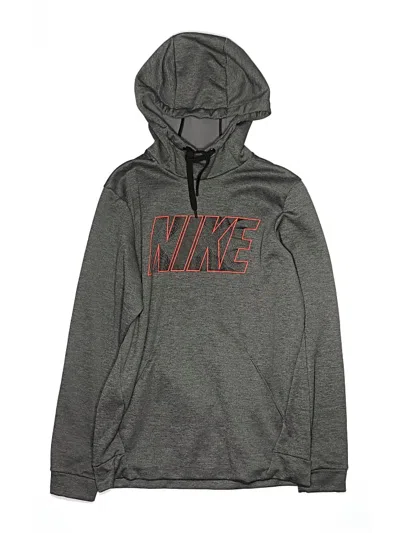 Pre-owned Nike Kids' Pullover Hoodie In Gray