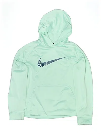 Pre-owned Nike Kids' Pullover Hoodie In Green