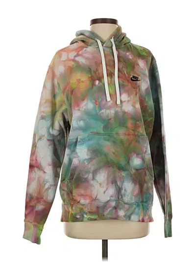 Pre-owned Nike Pullover Hoodie In Green