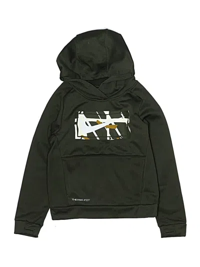 Pre-owned Nike Kids' Pullover Hoodie In Green