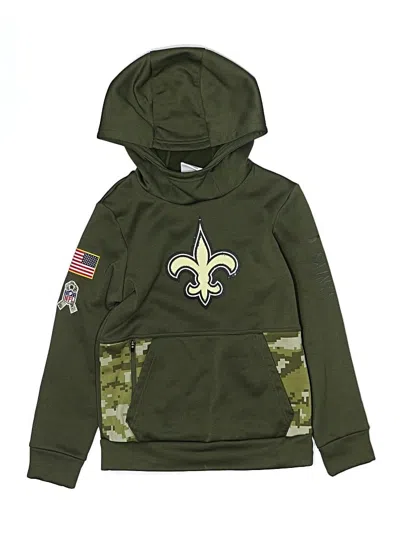 Pre-owned Nike Kids' Pullover Hoodie In Green