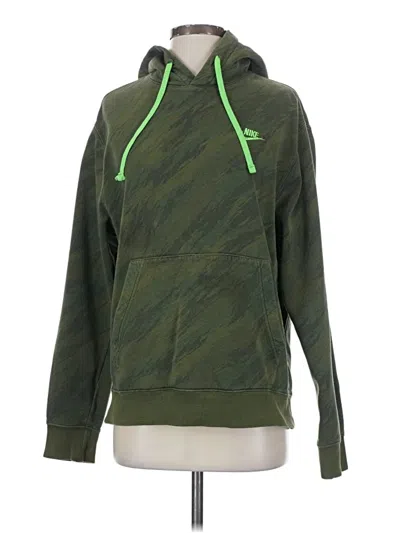 Pre-owned Nike Pullover Hoodie In Green