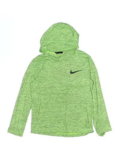 Pre-owned Nike Kids' Pullover Hoodie In Green