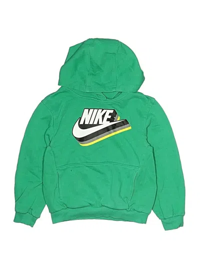 Pre-owned Nike Kids' Pullover Hoodie In Green