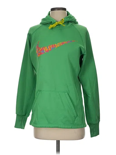 Pre-owned Nike Pullover Hoodie In Green