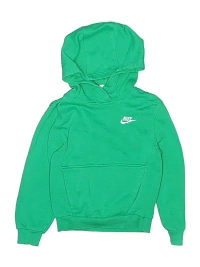 Pre-owned Nike Kids' Pullover Hoodie In Green