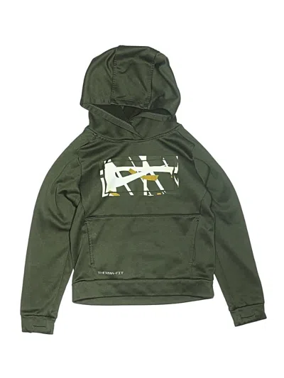 Pre-owned Nike Kids' Pullover Hoodie In Green