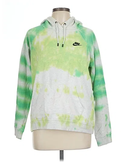 Pre-owned Nike Pullover Hoodie In Green