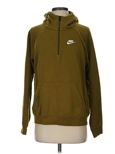 Pre-owned Nike Pullover Hoodie In Green