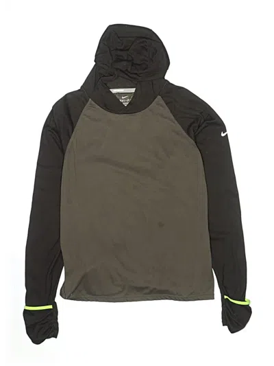 Pre-owned Nike Kids' Pullover Hoodie In Green
