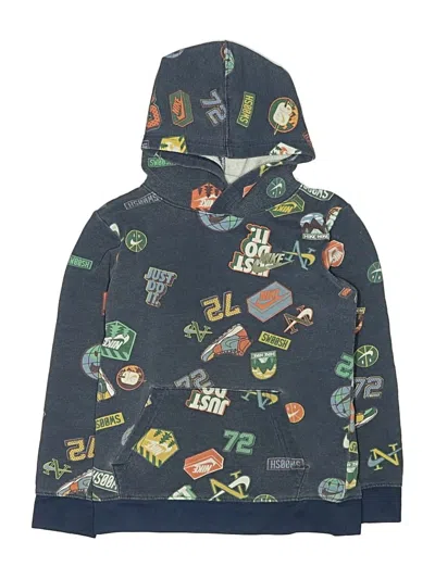 Pre-owned Nike Kids' Pullover Hoodie In Green