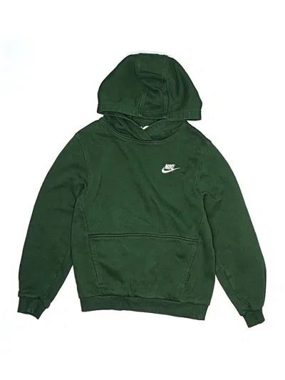 Pre-owned Nike Kids' Pullover Hoodie In Green