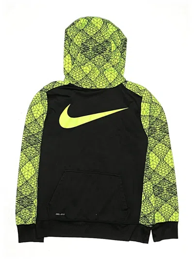 Pre-owned Nike Kids' Pullover Hoodie In Green