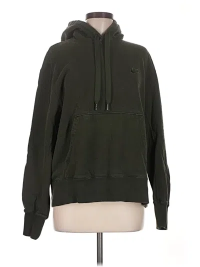 Pre-owned Nike Pullover Hoodie In Green