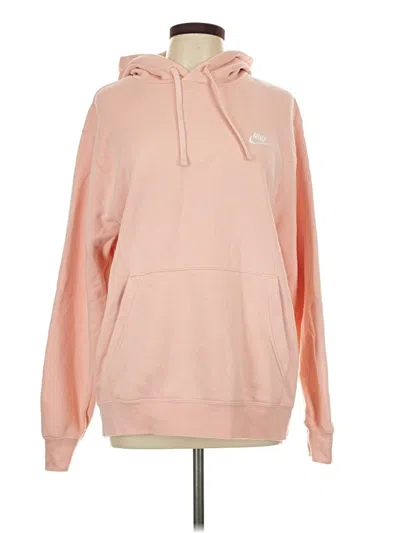 Pre-owned Nike Pullover Hoodie In Pink