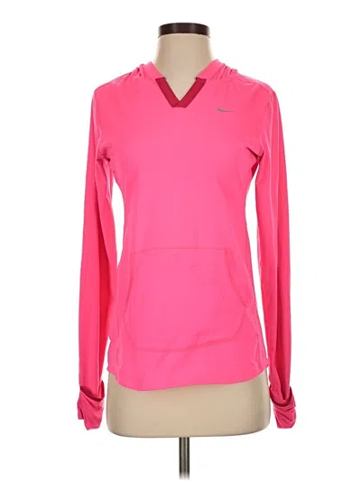 Pre-owned Nike Pullover Hoodie In Pink