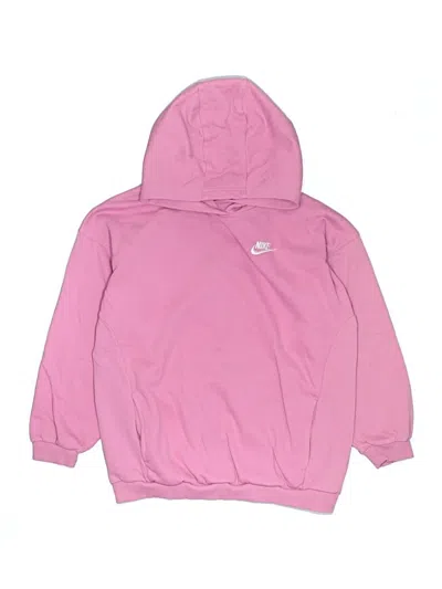 Pre-owned Nike Kids' Pullover Hoodie In Pink