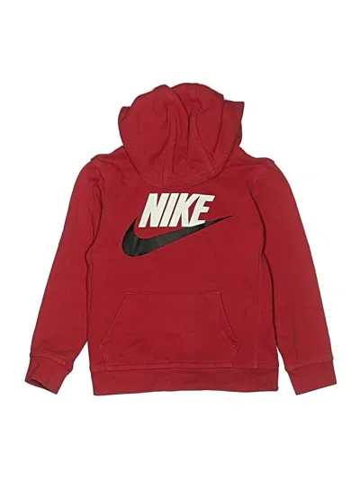 Pre-owned Nike Kids' Pullover Hoodie In Red